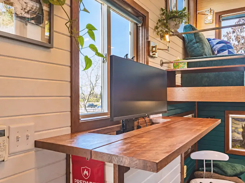 2021 Certified Tiny Home with Two Lofts, Main Floor Bed & Full Kitchen Setup photo 4