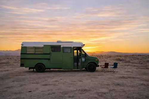 "Greenie" Off-Grid Ready Ford Econoline Skoolie For Sale! - 1 bedroom Converted Bus in Maiden, North Carolina