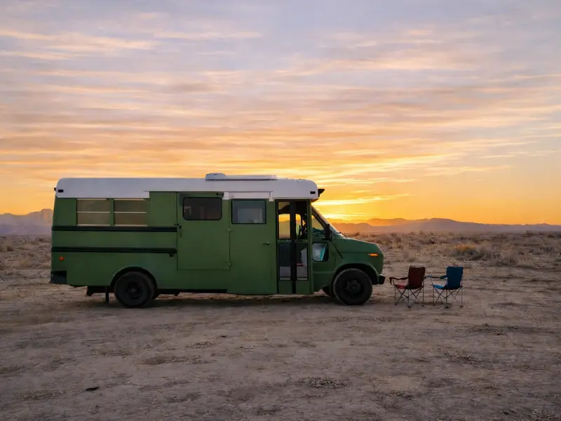 "Greenie" Off-Grid Ready Ford Econoline Skoolie For Sale! — 1 bedroom Converted Bus for sale in Maiden, North Carolina