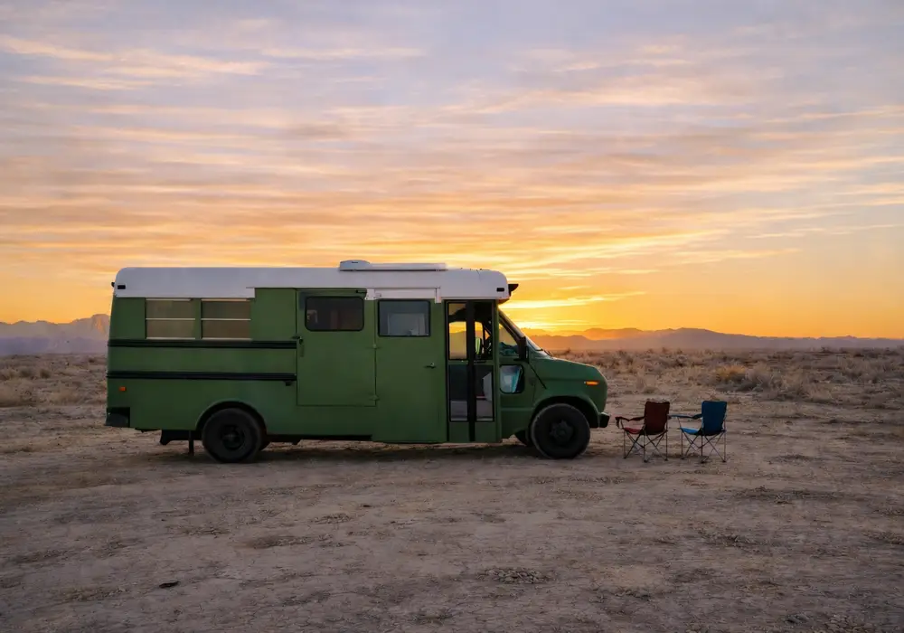 "Greenie" Off-Grid Ready Ford Econoline Skoolie For Sale! — 1 bedroom Converted Bus for sale in Maiden, North Carolina