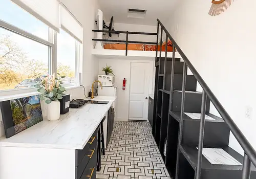 Black Beauty Turnkey Tiny Home on Wheels detail photo 3