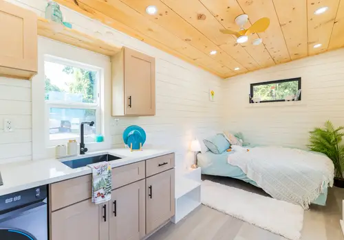 Everything You Need, All on One Level | Modern Studio-Style Fairfax 20′ Tiny Home detail photo 3