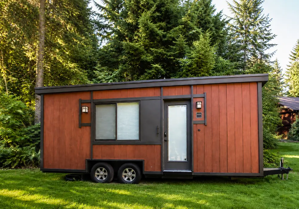 Upgraded Escape Vista Boho Tiny Home | RVIA Certified Comfortable Main-Floor Living — 1 bedroom Tiny House — 190 sqft for sale in Priest River, Idaho