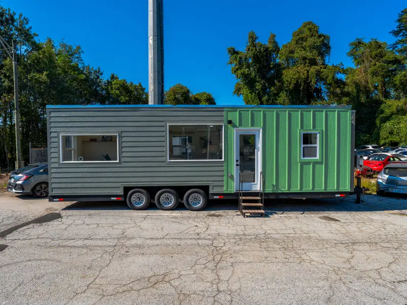Single-Level 32’ Tiny Home with Full-Size Bedroom & Kitchen | Avalon 32' — 1 bedroom Tiny House — 269 sqft for sale in Snellville, Georgia