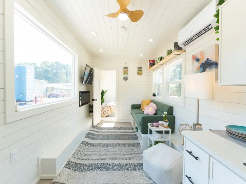 Single-Level 32’ Tiny Home with Full-Size Bedroom & Kitchen | Avalon 32' photo 4