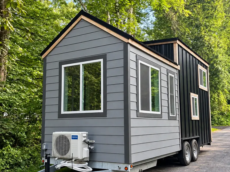 24 Ft Tiny Home on Wheels | Full Kitchen, Loft & Year-Round Living — 1 bedroom Tiny House — 192 sqft for sale in Freedom, New Hampshire