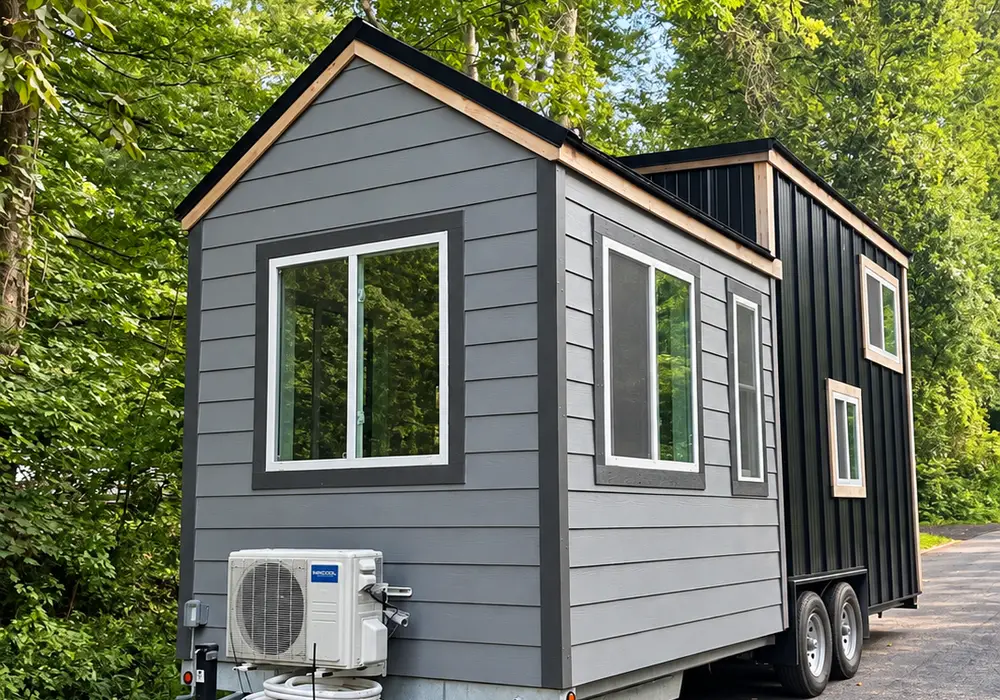 24 Ft Tiny Home on Wheels | Full Kitchen, Loft & Year-Round Living — 1 bedroom Tiny House — 192 sqft for sale in Freedom, New Hampshire
