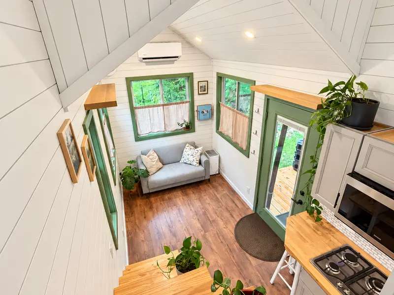 24 Ft Tiny Home on Wheels | Full Kitchen, Loft & Year-Round Living photo 3