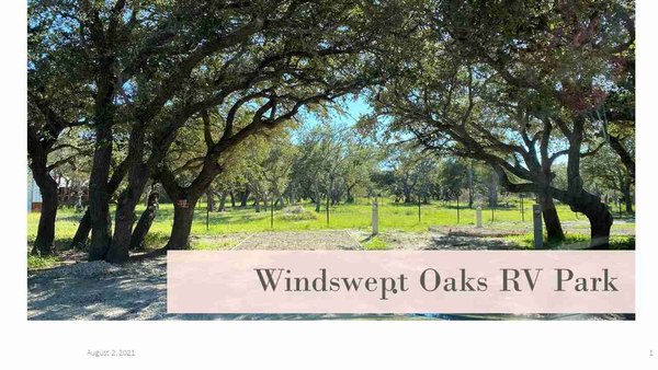 Windswept Oaks RV Resort (and Tiny Home)