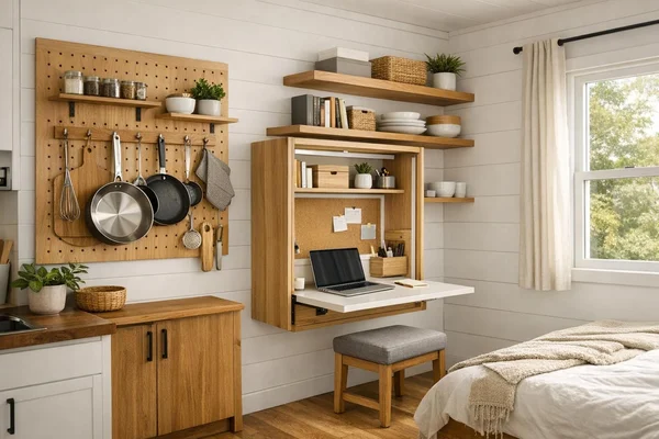 10 Wall Storage Ideas for Tiny Homes image