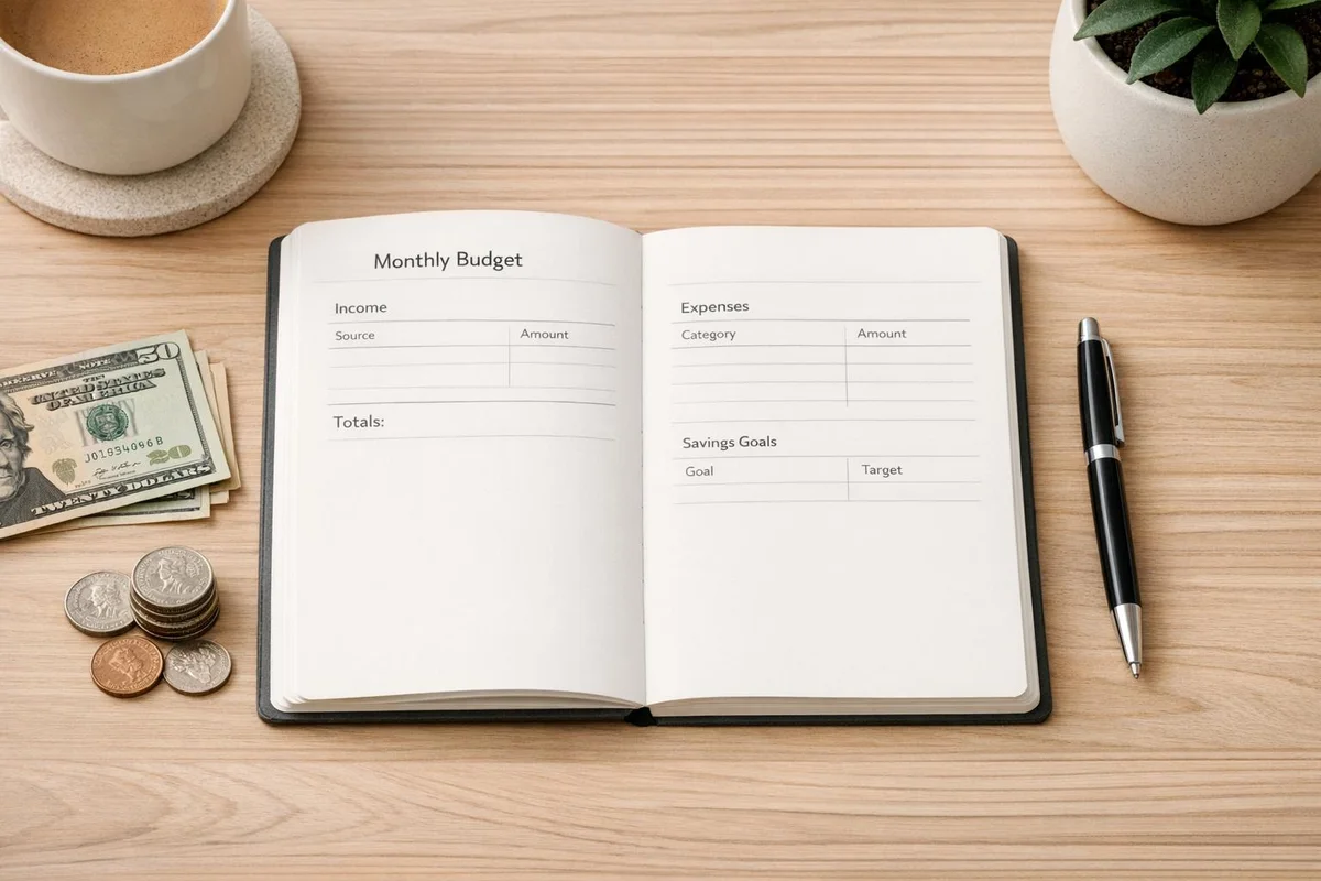 Minimalist Living Budget Planner image