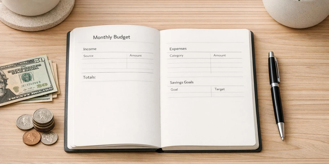 Minimalist Living Budget Planner hero image