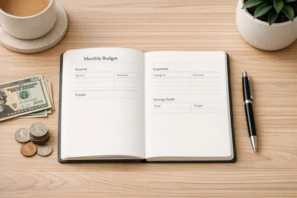 Minimalist Living Budget Planner image
