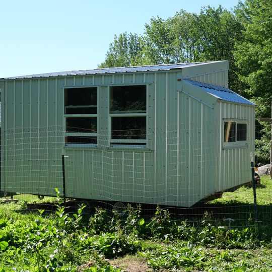 16" Metal Tiny House on Wheels for Sale image 2
