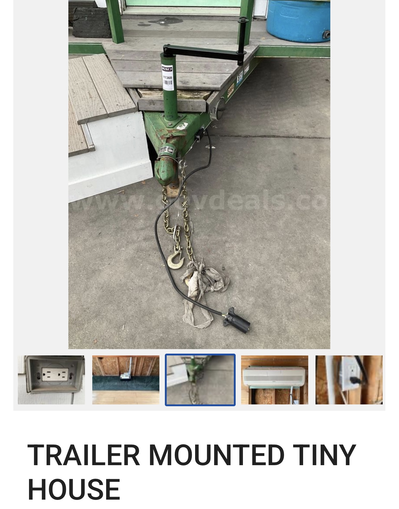 trailer mounted tiny house with solar powered energy image 4