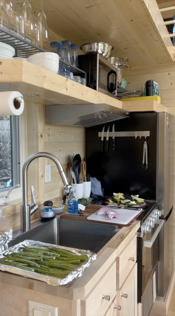 Joseph's Bright Tiny Home Cabin with Dual Lofts – Fully Equipped and RVIA Certified image 3