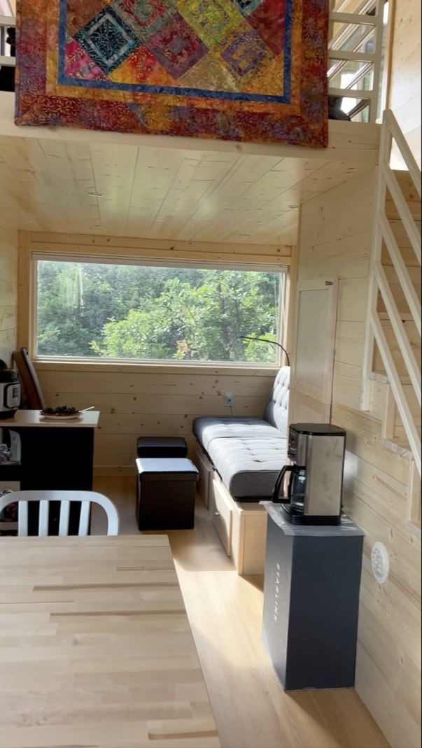 Joseph's Bright Tiny Home Cabin with Dual Lofts – Fully Equipped and RVIA Certified image 1