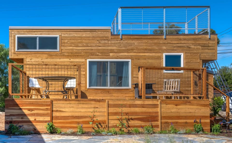 Luxury Custom Tiny Home with Rooftop Deck & Solar